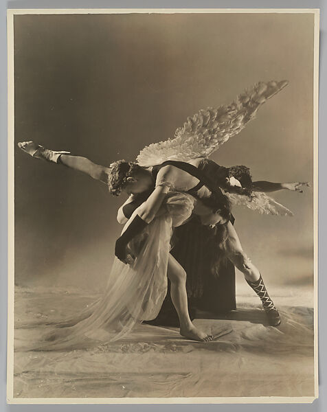 [Lew Christiensen, William Dollar, and Daphne Vane performing Orpheus and Eurydice], George Platt Lynes (American, East Orange, New Jersey 1907–1955 New York), Gelatin silver print 