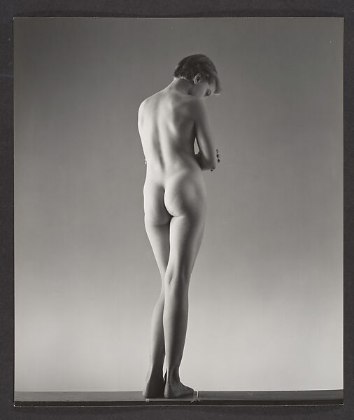 [Nude Young Girl Standing, Possibly Elizabeth Lynes], George Platt Lynes (American, East Orange, New Jersey 1907–1955 New York), Gelatin silver print 