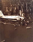 United States Army Bomber in Flight Over New York City, Wendell MacRae (American, 1896–1980), Gelatin silver print 