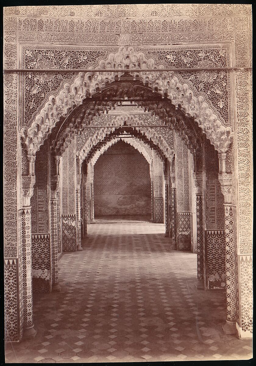[Hall of Justice, Alhambra, Granada], Unknown, Albumen silver print from glass negative 