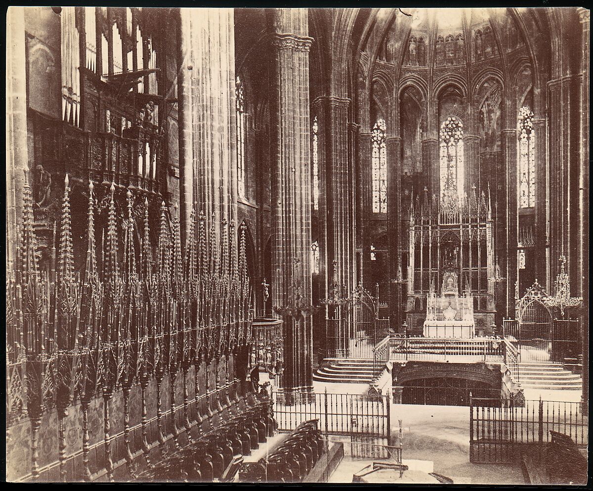 [Cathderal of Barcelona], Unknown, Albumen silver print from glass negative 