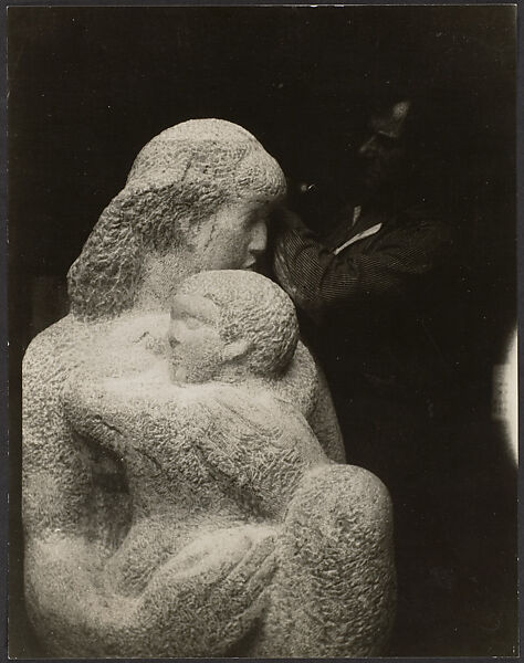 William Zorach Carving "Mother and Child", Charles Sheeler (American, Philadelphia, Pennsylvania 1883–1965 Dobbs Ferry, New York), Gelatin silver print 