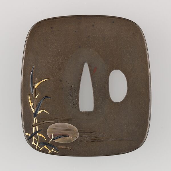 Sword Guard (Tsuba), Copper-silver alloy (shibuichi), gold, silver, copper-gold alloy (shakudō), copper, Japanese