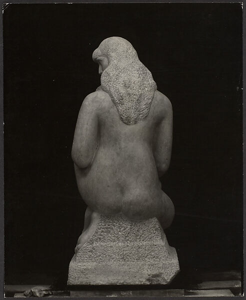 "Mother and Child" by William Zorach, from the back, Charles Sheeler (American, Philadelphia, Pennsylvania 1883–1965 Dobbs Ferry, New York), Gelatin silver print 