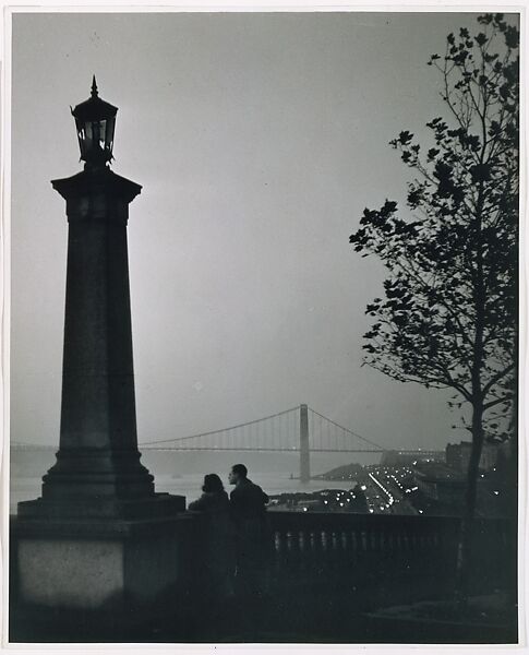 Riverside Park Near 153rd Street, André Kertész (American (born Hungary), Budapest 1894–1985 New York), Gelatin silver print 