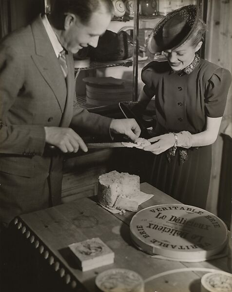 [Le Délicieux Veritable Brie], André Kertész (American (born Hungary), Budapest 1894–1985 New York), Gelatin silver print 