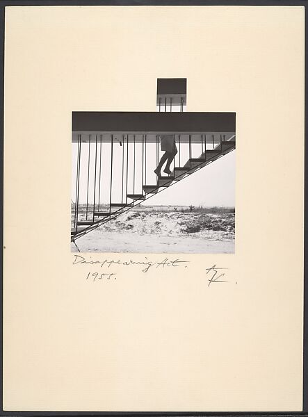 Disappearing Act, André Kertész (American (born Hungary), Budapest 1894–1985 New York), Gelatin silver print