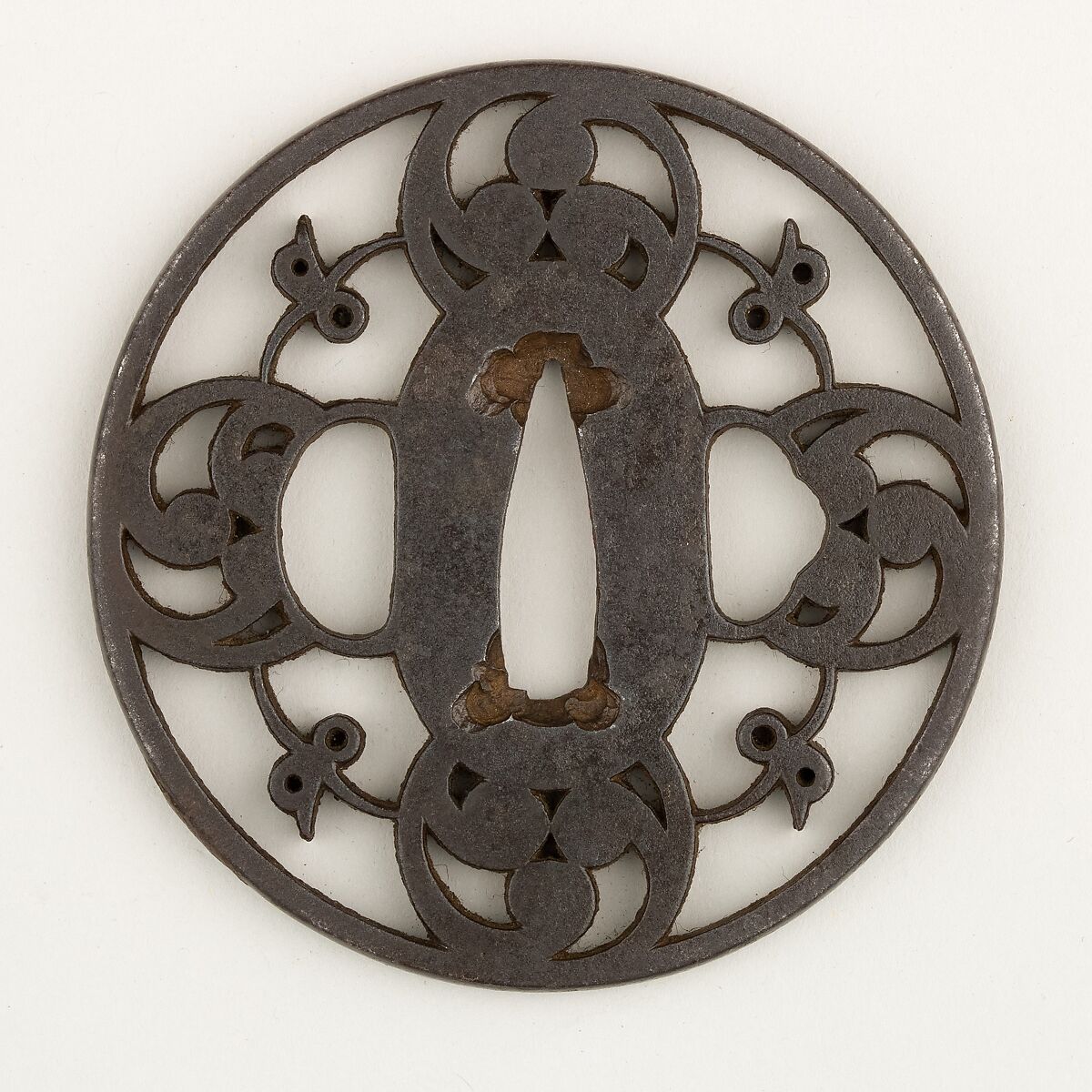 Sword Guard (Tsuba), Iron, Japanese 