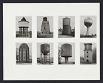 [Maquette for Watertowers as reproduced in "Counterparts"], Bernd and Hilla Becher (German, active 1959–2007), Gelatin silver print