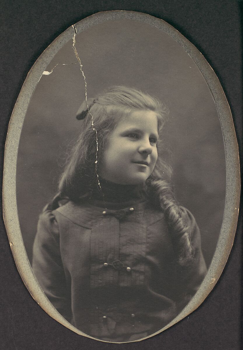 [Girl with Ringlets, Half Length], Frederick Gutekunst (American (born Germany), 1832–1917), Gelatin silver print 