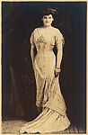 [Woman Standing in Evening Dress], Unknown, Gelatin silver print 