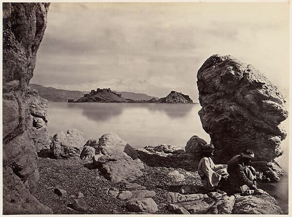 Graia, On the Red Sea, Near Ezion-Geber, Port of King Solomon, Frank Mason Good (British, 1839–1928), Albumen silver print 
