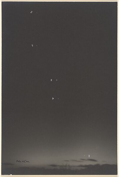 [Sky with Planets], Charles Henry Breed (American, 1876–1950), Gelatin silver print 