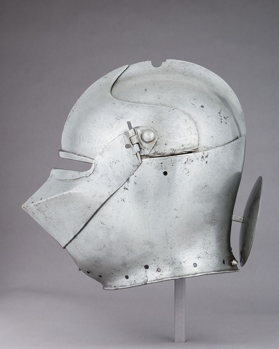 Armet with Wrapper, Steel, leather, Italian