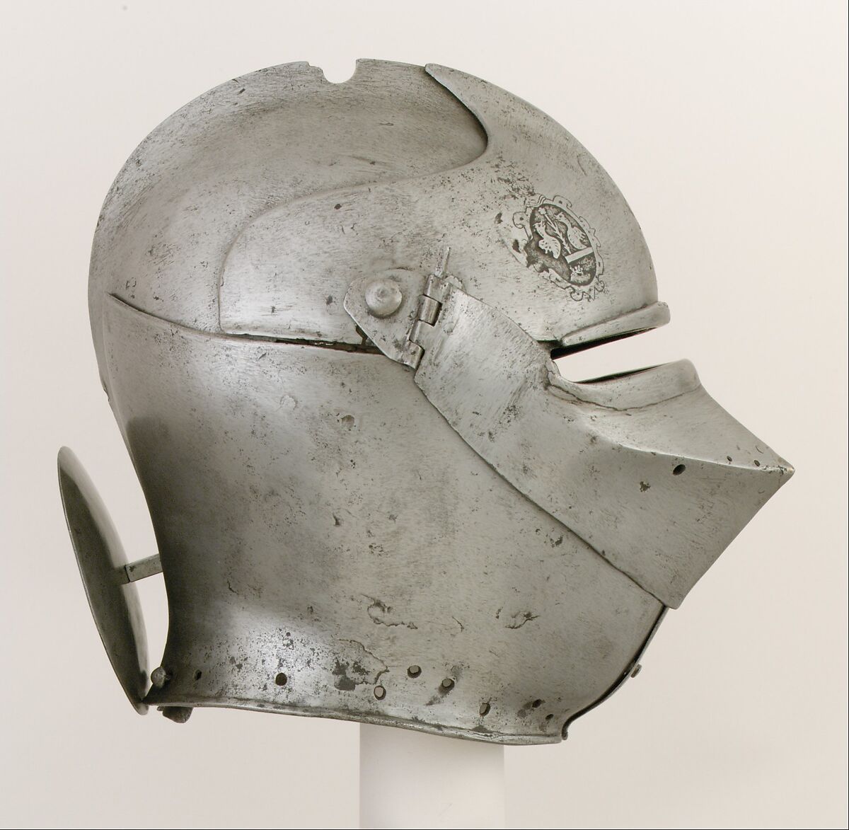 Armet with Wrapper, Steel, leather, Italian