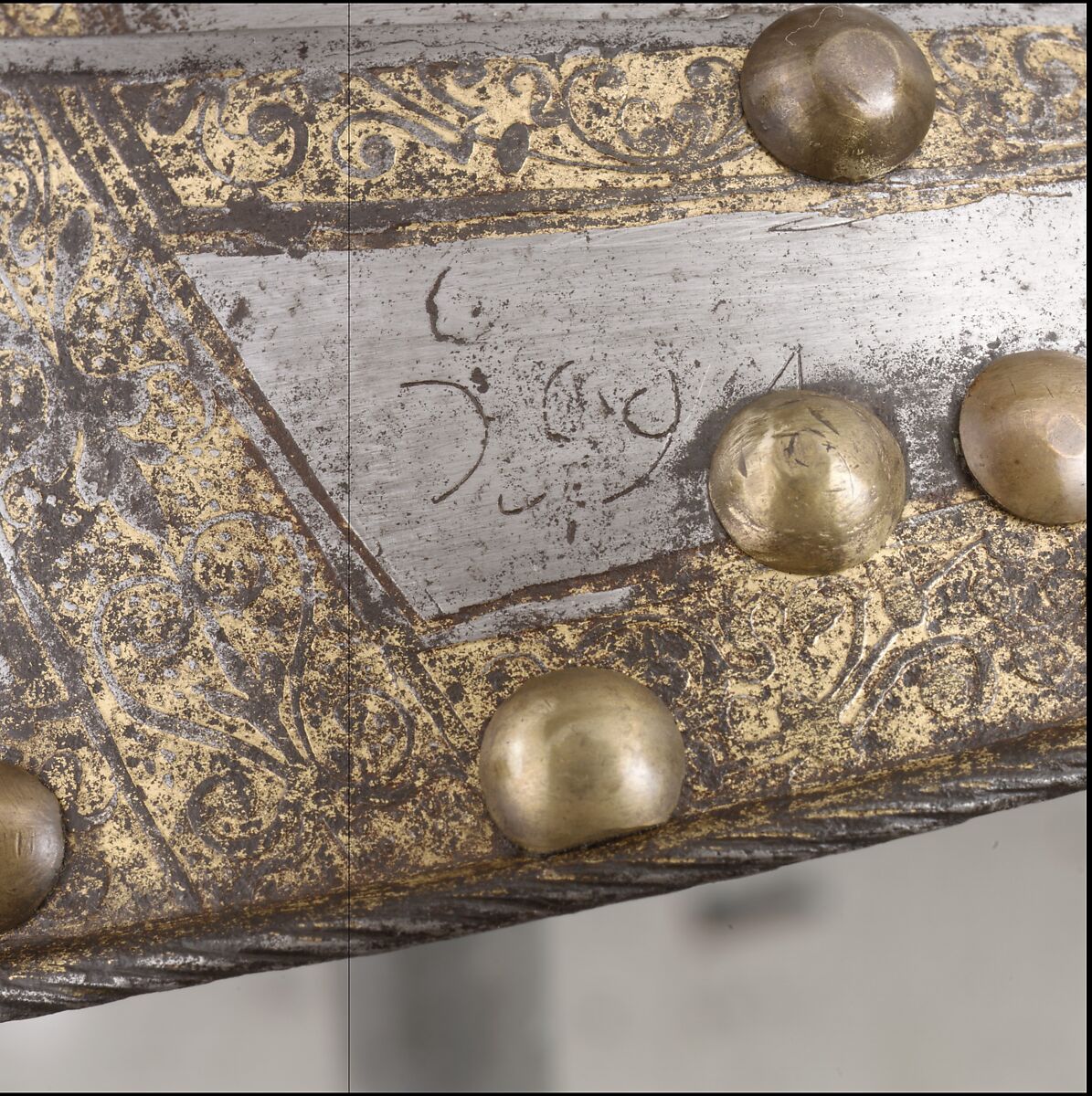 Closed Burgonet, Steel, gold, Italian