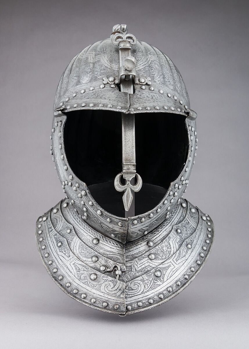 Burgonet for a Cuirassier, Steel, French