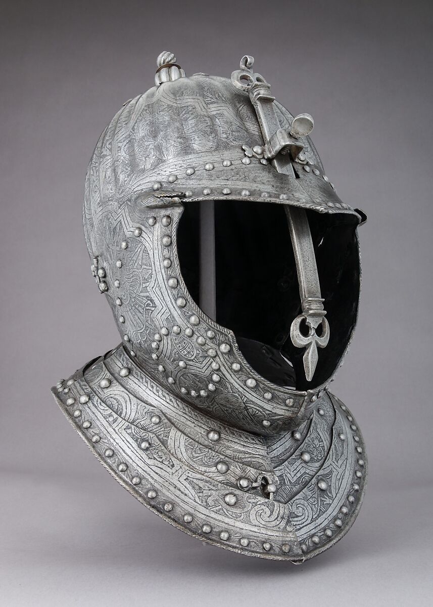 Burgonet for a Cuirassier, Steel, French 