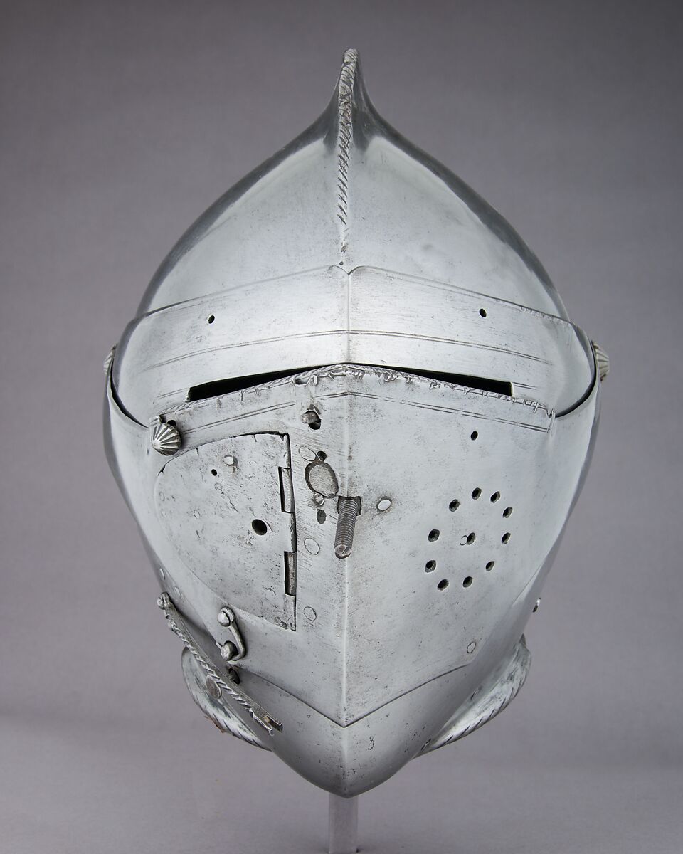 Close-Helmet for the Tilt, Steel, leather, textile, Austrian, Innsbruck