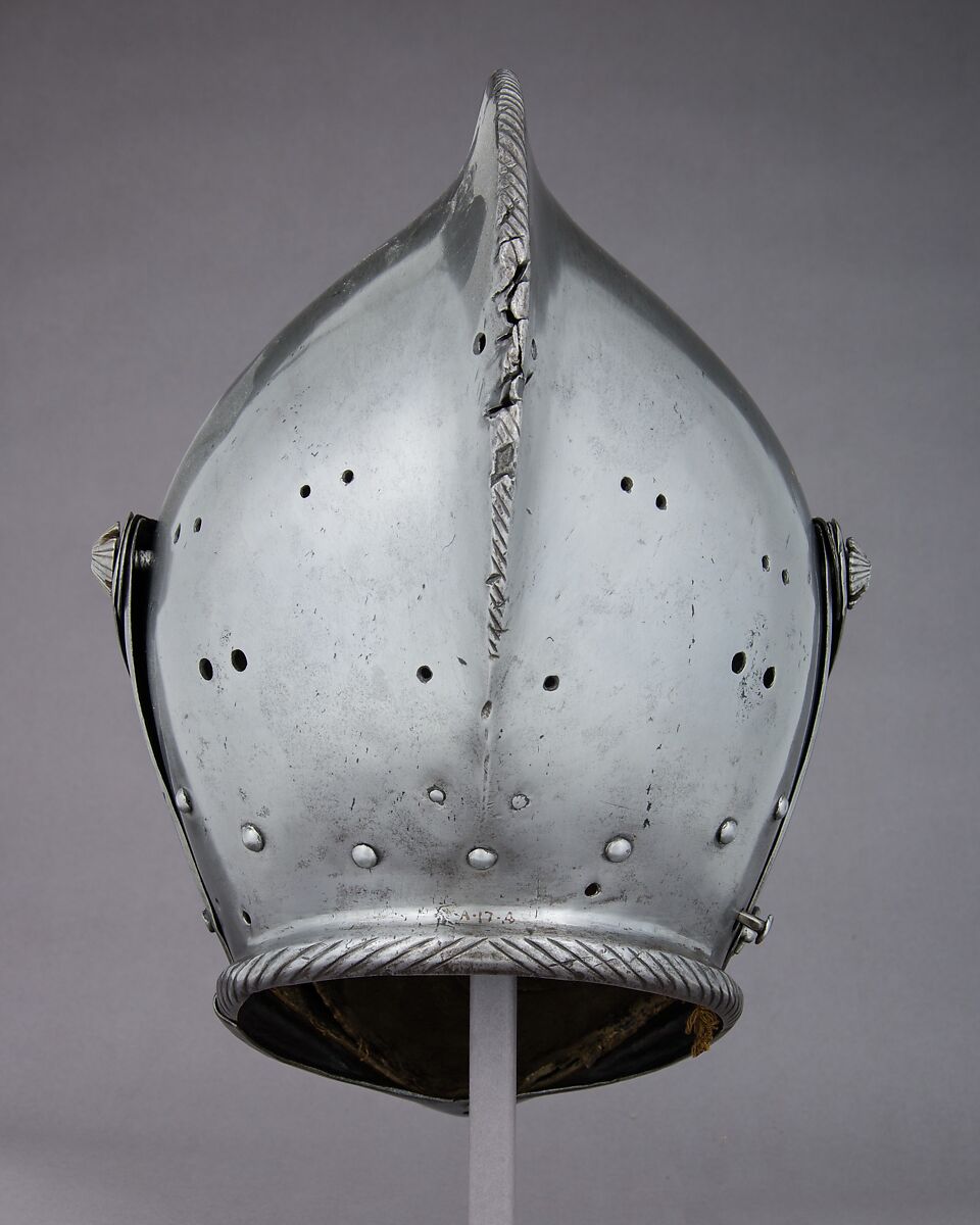 Close-Helmet for the Tilt, Steel, leather, textile, Austrian, Innsbruck
