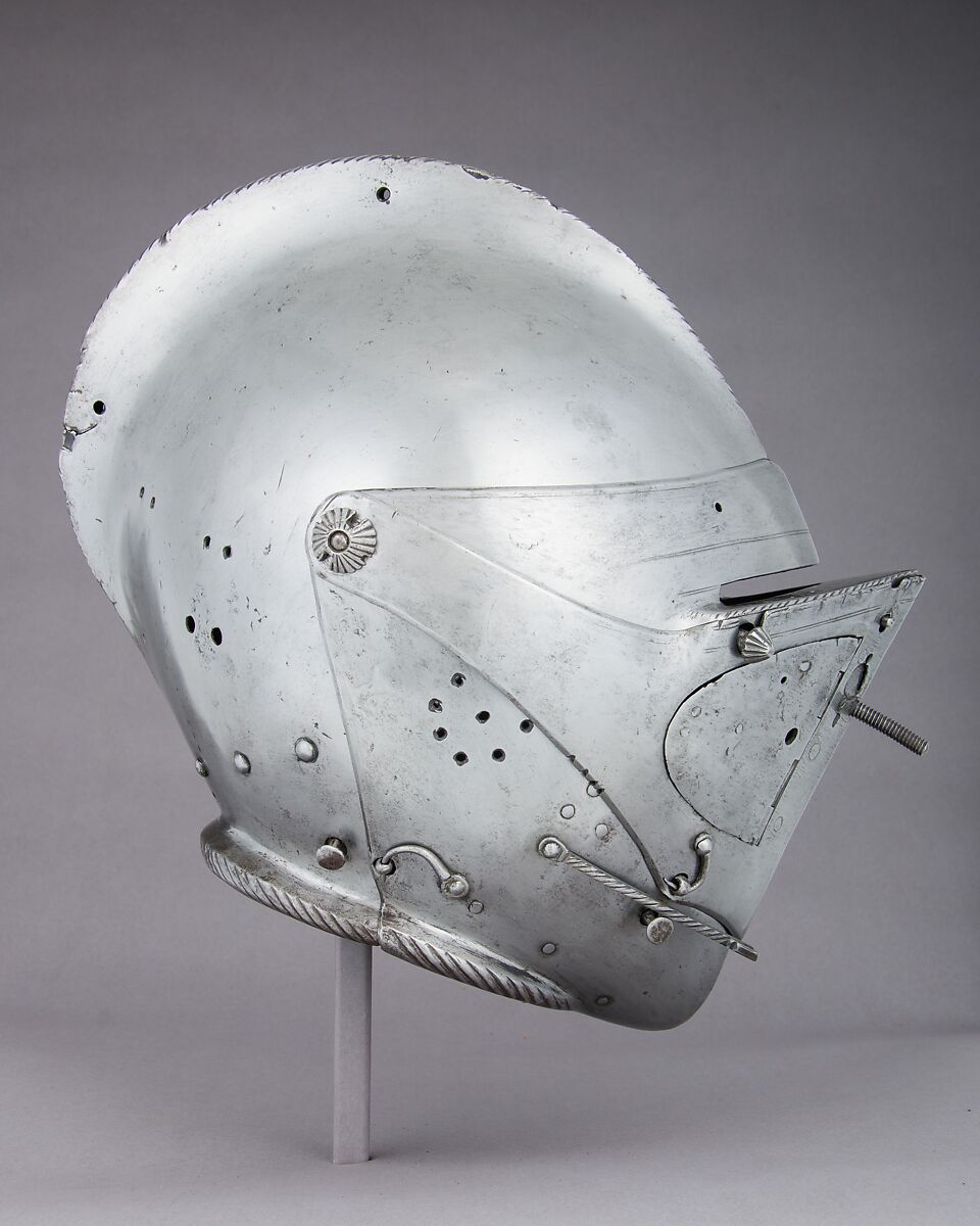 Close-Helmet for the Tilt, Steel, leather, textile, Austrian, Innsbruck