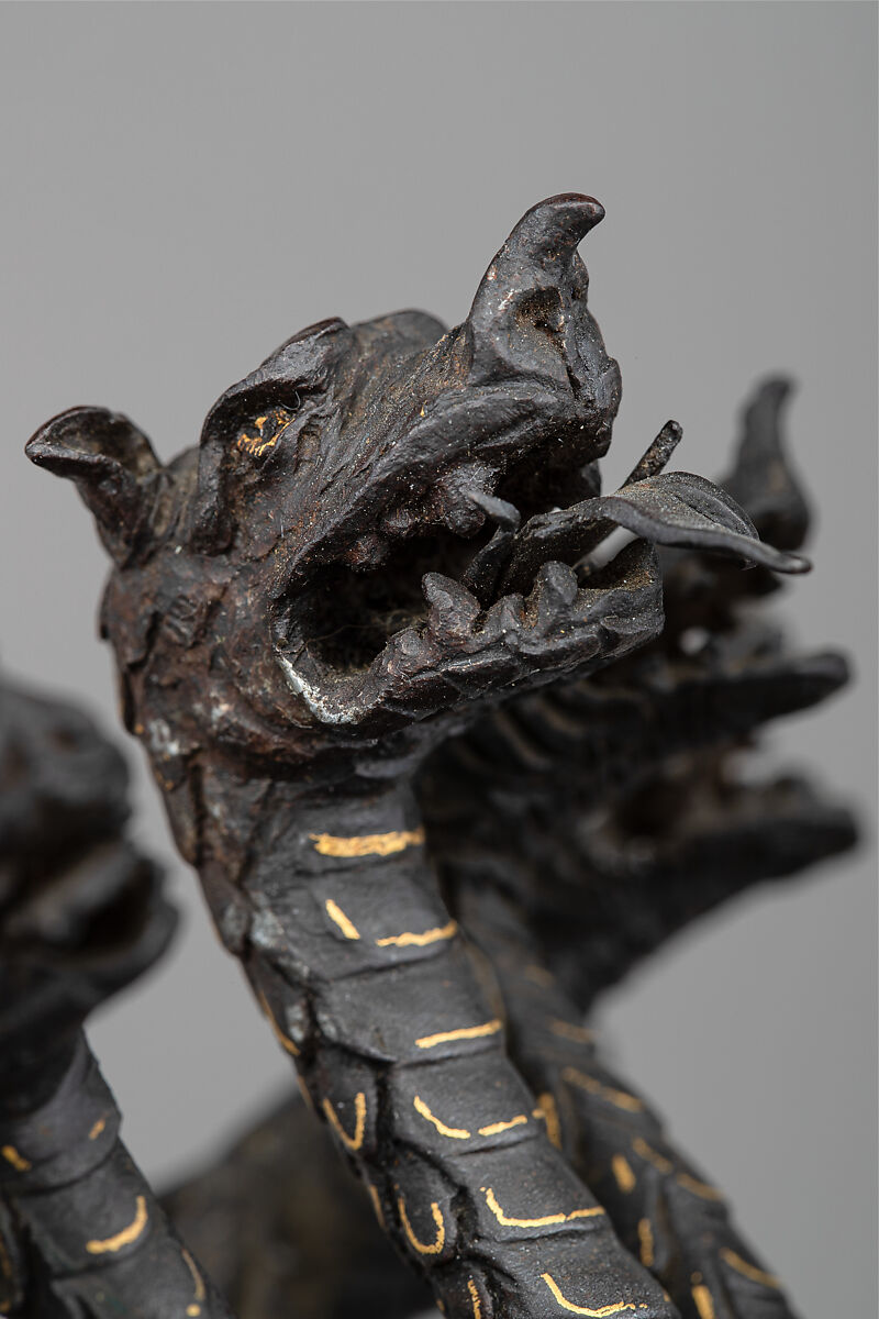 Helmet Crest for the Burgonet of Sforza Pallavicino (1519–1585), Iron, gold, Italian, Milan