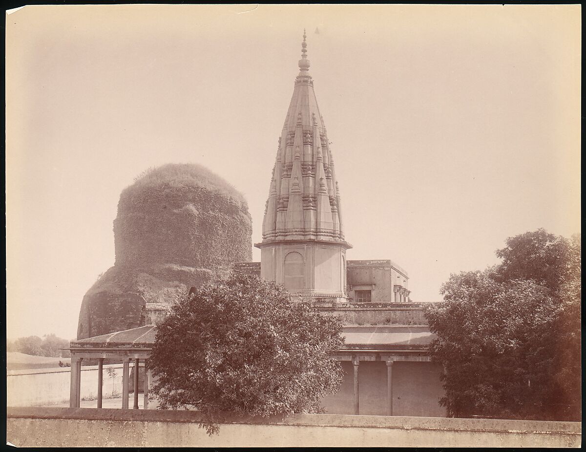 [Buddhist Temple, Agra], Unknown, Albumen silver print from glass negative 