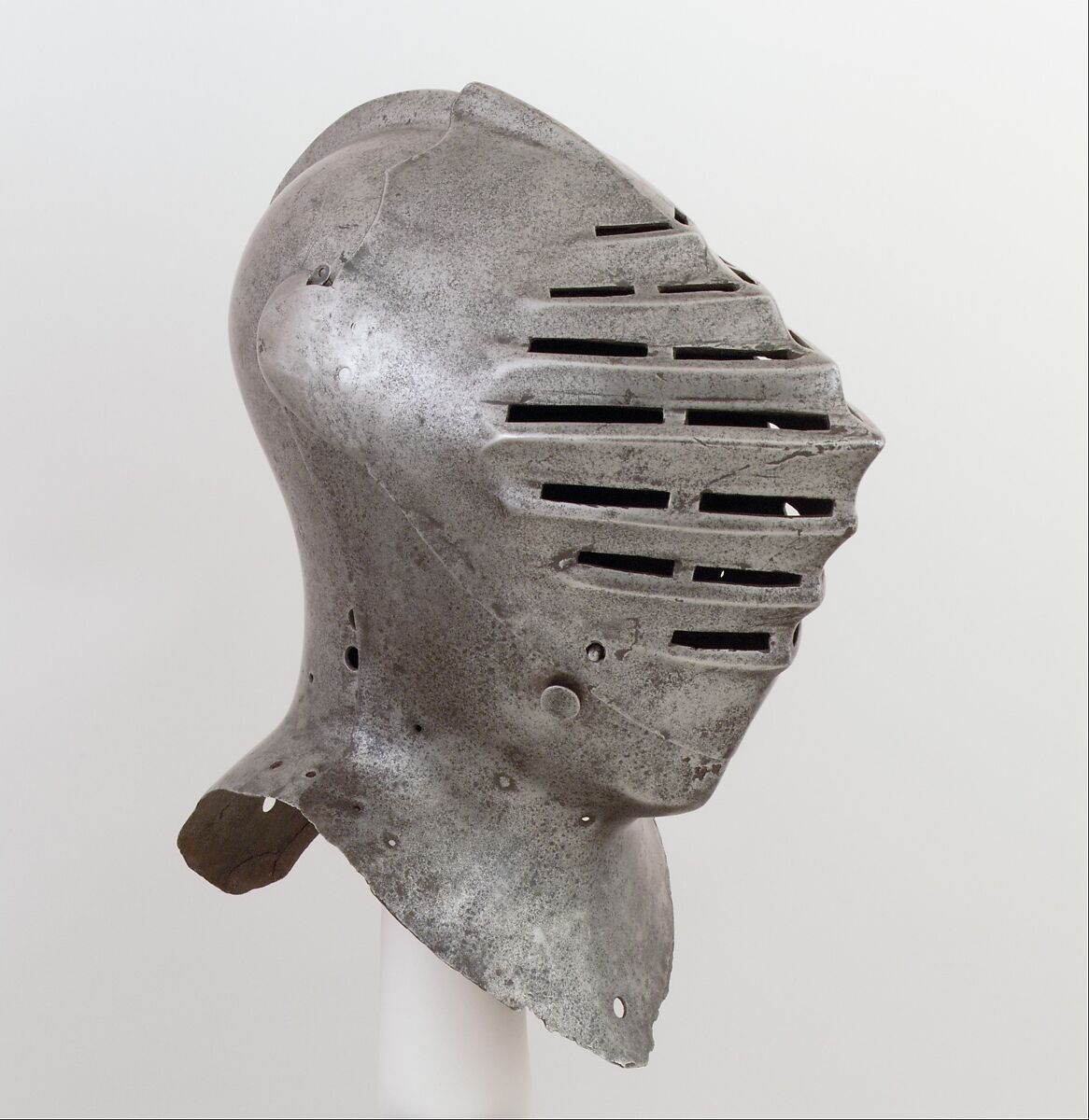 Tournament Helm, Steel, copper alloy, Anglo-Flemish 