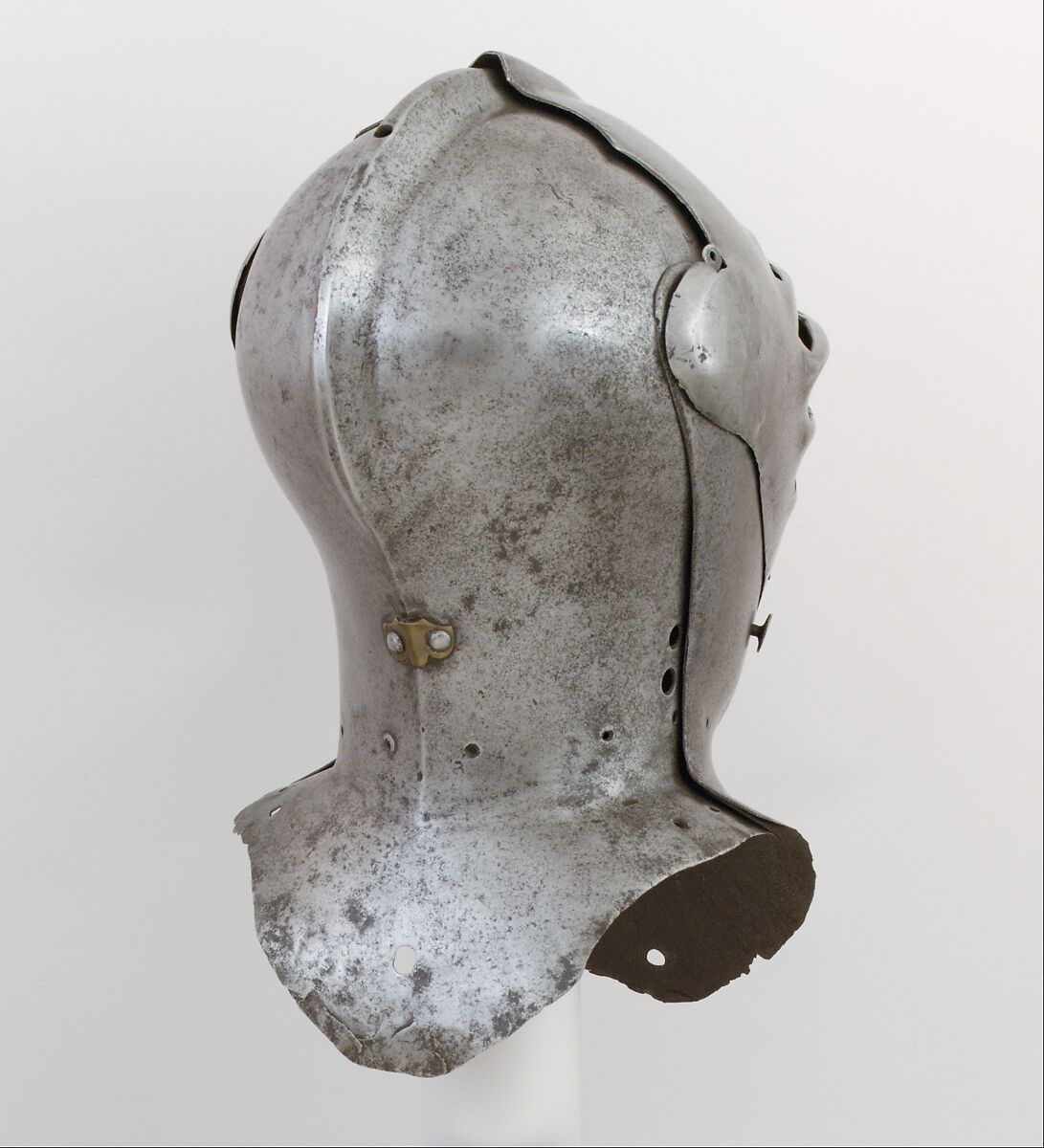 Tournament Helm, Steel, copper alloy, Anglo-Flemish