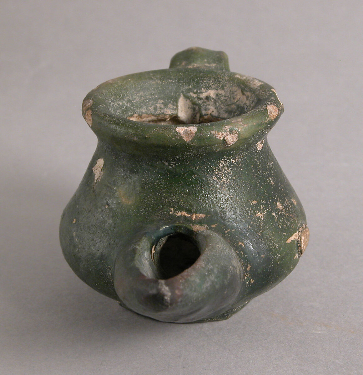 Lamp, Earthenware, glaze, Crusader