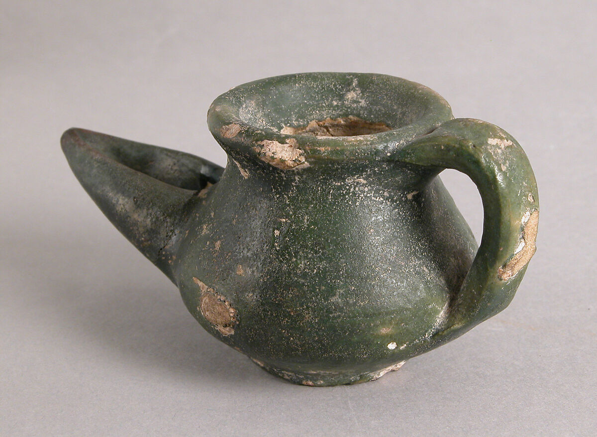 Lamp, Earthenware, glaze, Crusader