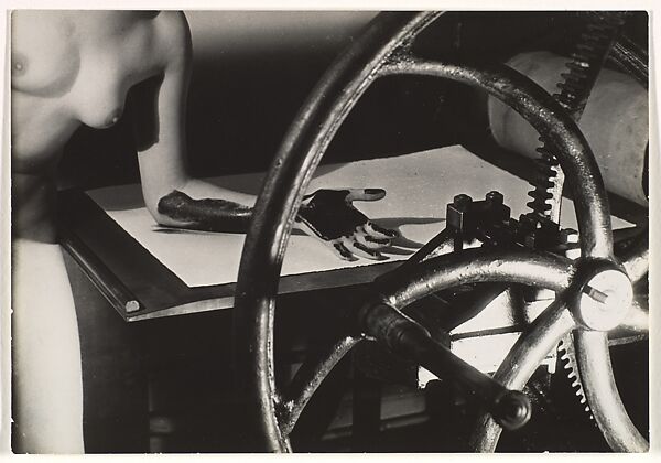 Meret Oppenheim at the Printing Wheel, Man Ray (American, Philadelphia, Pennsylvania 1890–1976 Paris), Gelatin silver print 
