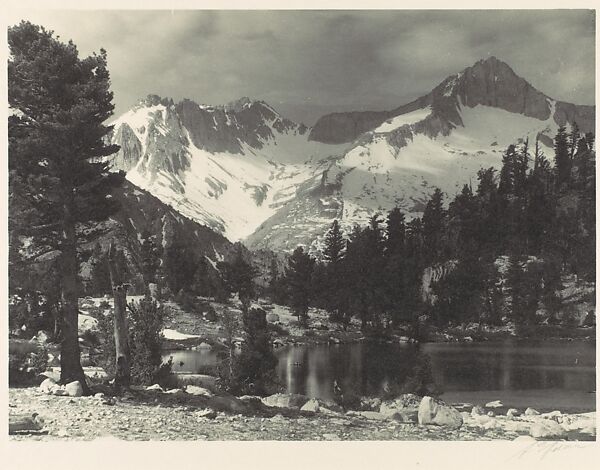 Mount Brewer, Ansel Easton Adams (American, San Francisco, California 1902–1984 Carmel, California), Gelatin silver print 