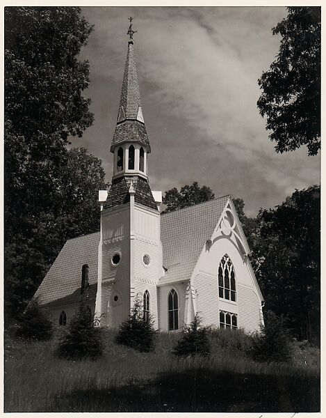 Church, West Virginia, Ansel Easton Adams (American, San Francisco, California 1902–1984 Carmel, California), Instant diffusion transfer print (Polaroid) 
