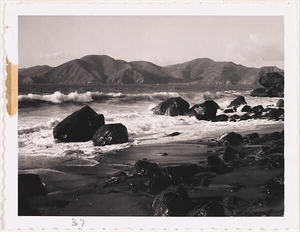 Bakers Beach, San Francisco, California, Ansel Easton Adams (American, San Francisco, California 1902–1984 Carmel, California), Instant diffusion transfer print (Polaroid) 