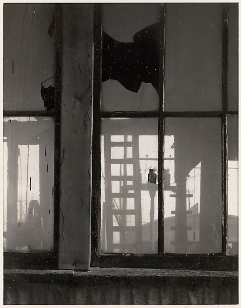 Window, Factory Building, San Francisco, California, Ansel Easton Adams (American, San Francisco, California 1902–1984 Carmel, California), Instant diffusion transfer print (Polaroid) 