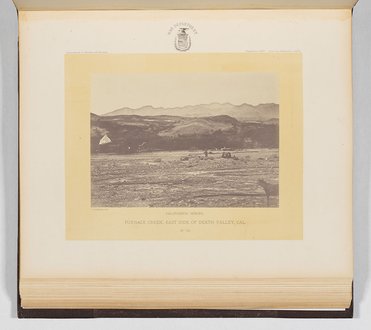 Photographs Showing Landscapes, Geological and Other Features, of Portions of the Western Territory of the United States, Obtained in connection with Geographical and Geological Explorations and Surveys West of the 100th Meridian, Season of 1871, Timothy H. O'Sullivan (American, born Ireland, 1840–1882), Albumen silver prints from glass negatives