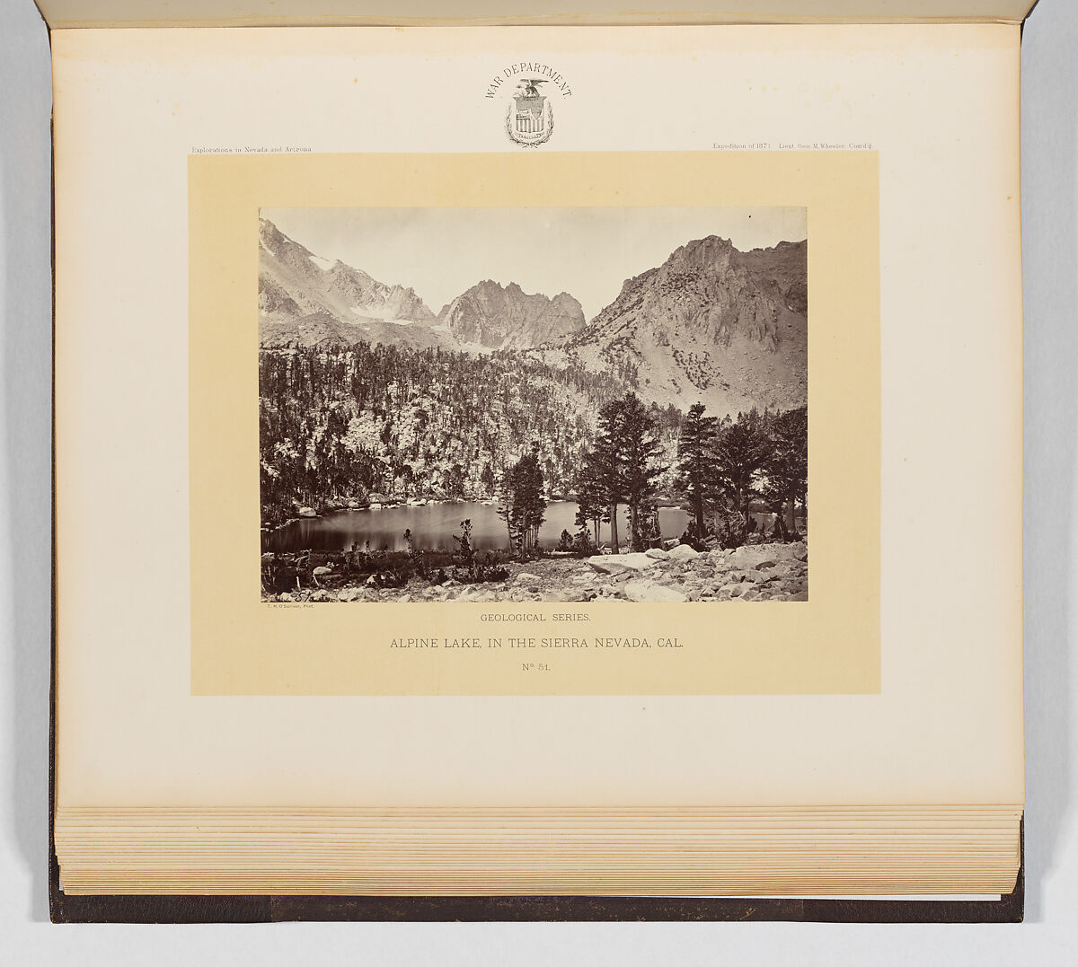 Photographs Showing Landscapes, Geological and Other Features, of Portions of the Western Territory of the United States, Obtained in connection with Geographical and Geological Explorations and Surveys West of the 100th Meridian, Season of 1871, Timothy H. O'Sullivan (American, born Ireland, 1840–1882), Albumen silver prints from glass negatives