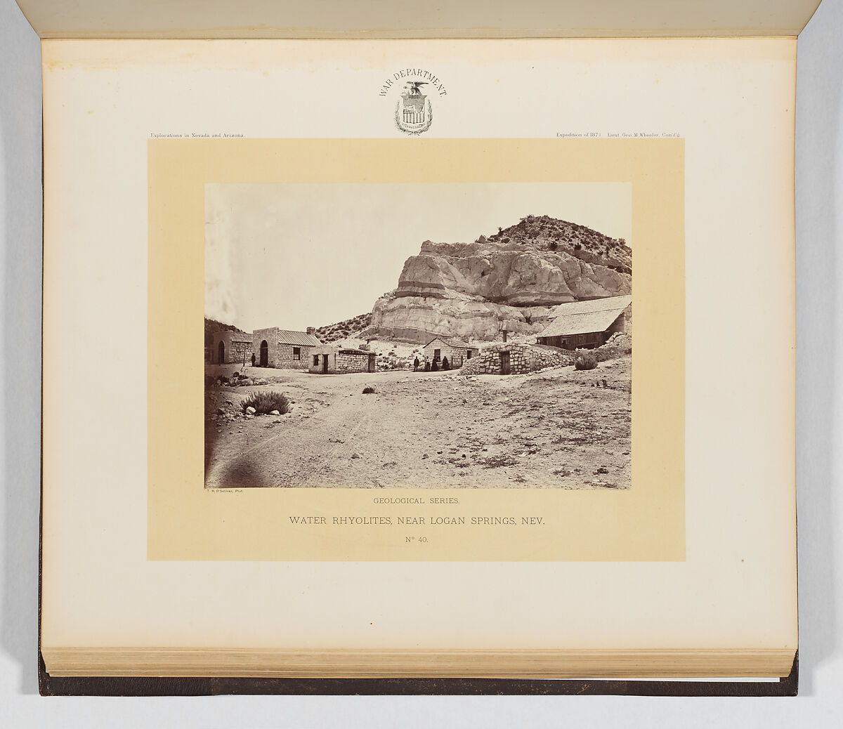 Photographs Showing Landscapes, Geological and Other Features, of Portions of the Western Territory of the United States, Obtained in connection with Geographical and Geological Explorations and Surveys West of the 100th Meridian, Season of 1871, Timothy H. O'Sullivan (American, born Ireland, 1840–1882), Albumen silver prints from glass negatives