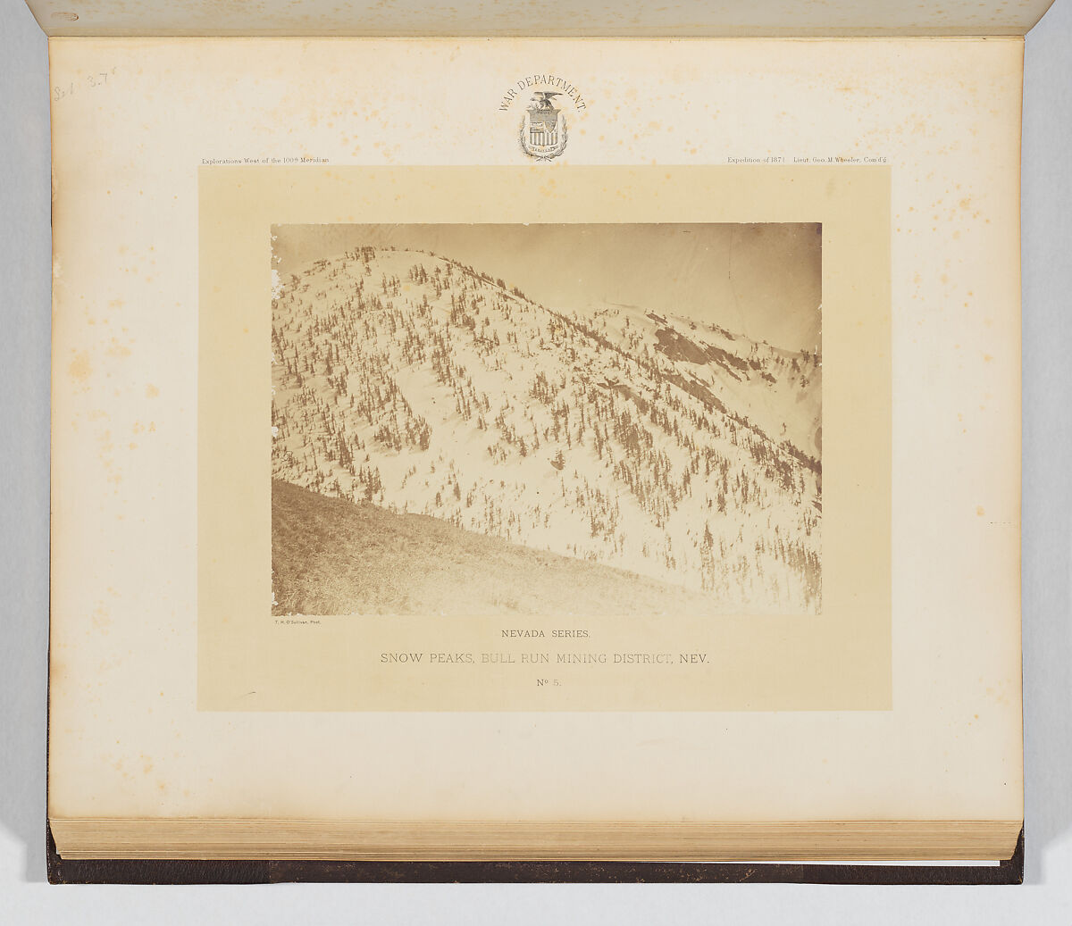 Photographs Showing Landscapes, Geological and Other Features, of Portions of the Western Territory of the United States, Obtained in connection with Geographical and Geological Explorations and Surveys West of the 100th Meridian, Season of 1871, Timothy H. O'Sullivan (American, born Ireland, 1840–1882), Albumen silver prints from glass negatives