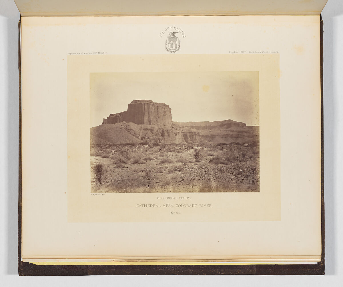 Photographs Showing Landscapes, Geological and Other Features, of Portions of the Western Territory of the United States, Obtained in connection with Geographical and Geological Explorations and Surveys West of the 100th Meridian, Season of 1871, Timothy H. O'Sullivan (American, born Ireland, 1840–1882), Albumen silver prints from glass negatives