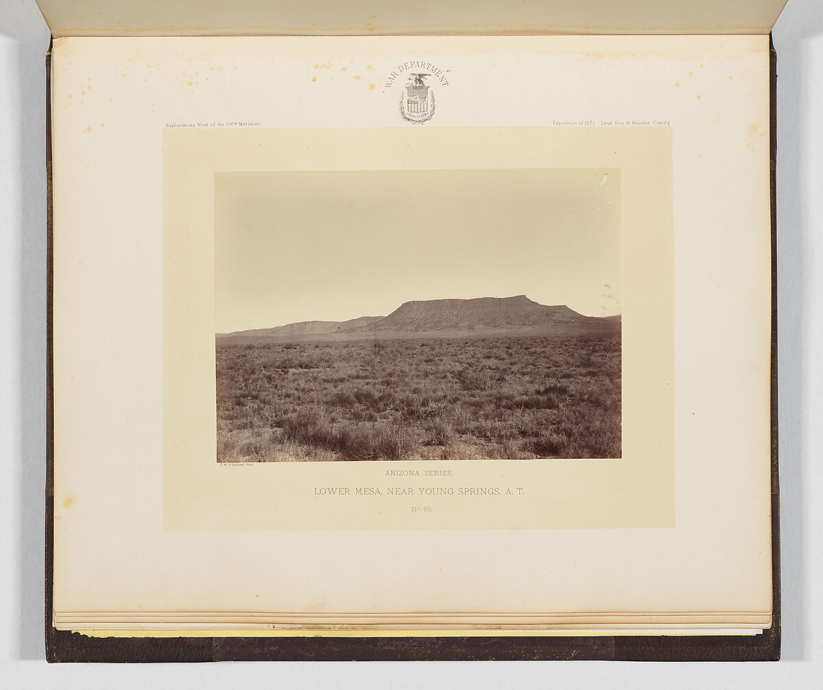 Photographs Showing Landscapes, Geological and Other Features, of Portions of the Western Territory of the United States, Obtained in connection with Geographical and Geological Explorations and Surveys West of the 100th Meridian, Season of 1871, Timothy H. O'Sullivan (American, born Ireland, 1840–1882), Albumen silver prints from glass negatives