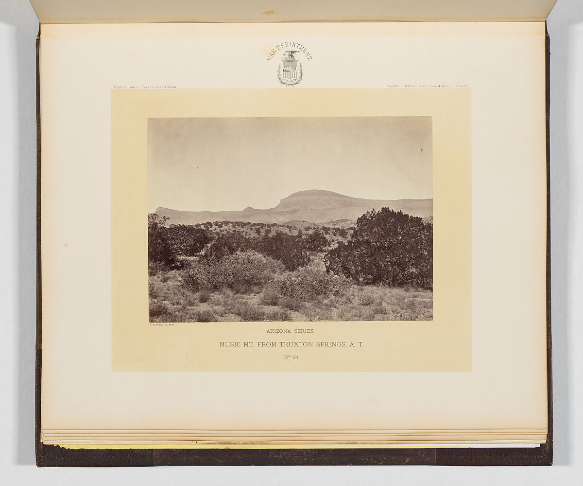 Photographs Showing Landscapes, Geological and Other Features, of Portions of the Western Territory of the United States, Obtained in connection with Geographical and Geological Explorations and Surveys West of the 100th Meridian, Season of 1871, Timothy H. O'Sullivan (American, born Ireland, 1840–1882), Albumen silver prints from glass negatives