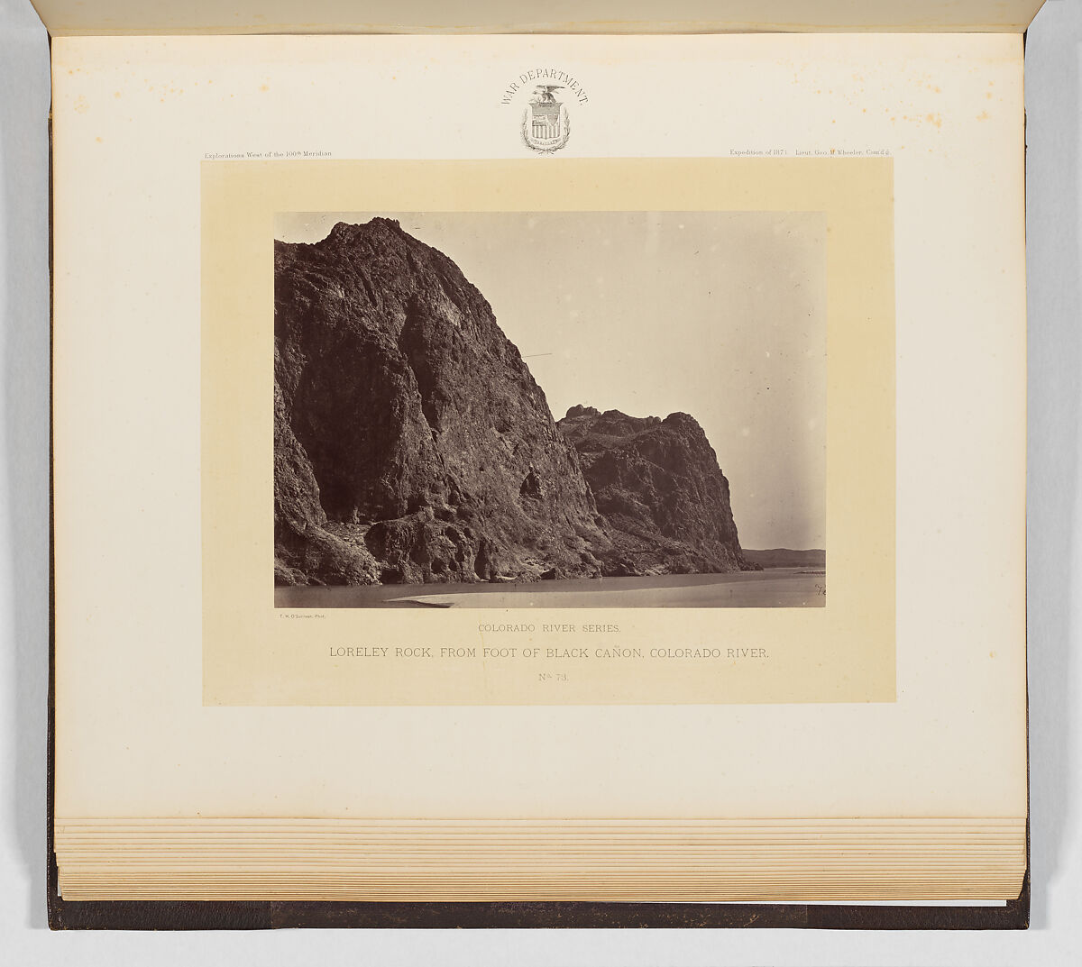 Photographs Showing Landscapes, Geological and Other Features, of Portions of the Western Territory of the United States, Obtained in connection with Geographical and Geological Explorations and Surveys West of the 100th Meridian, Season of 1871, Timothy H. O'Sullivan (American, born Ireland, 1840–1882), Albumen silver prints from glass negatives