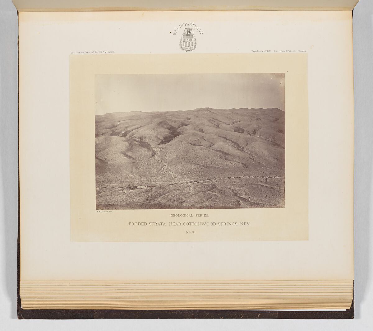 Photographs Showing Landscapes, Geological and Other Features, of Portions of the Western Territory of the United States, Obtained in connection with Geographical and Geological Explorations and Surveys West of the 100th Meridian, Season of 1871, Timothy H. O'Sullivan (American, born Ireland, 1840–1882), Albumen silver prints from glass negatives
