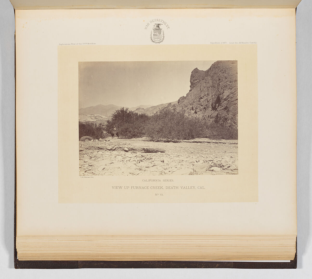Photographs Showing Landscapes, Geological and Other Features, of Portions of the Western Territory of the United States, Obtained in connection with Geographical and Geological Explorations and Surveys West of the 100th Meridian, Season of 1871, Timothy H. O'Sullivan (American, born Ireland, 1840–1882), Albumen silver prints from glass negatives