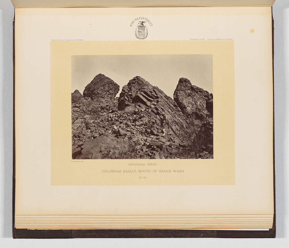 Photographs Showing Landscapes, Geological and Other Features, of Portions of the Western Territory of the United States, Obtained in connection with Geographical and Geological Explorations and Surveys West of the 100th Meridian, Season of 1871, Timothy H. O'Sullivan (American, born Ireland, 1840–1882), Albumen silver prints from glass negatives