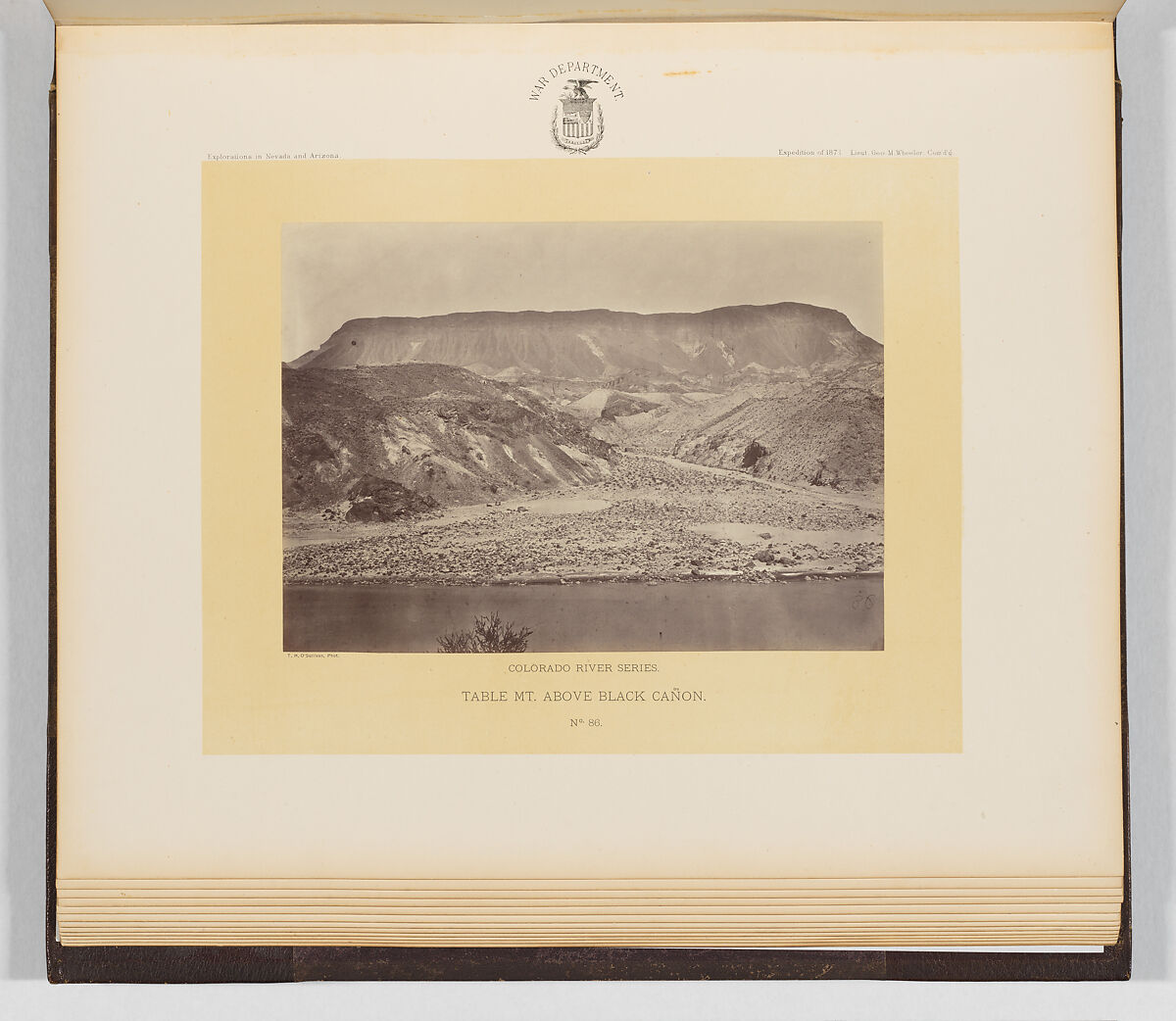 Photographs Showing Landscapes, Geological and Other Features, of Portions of the Western Territory of the United States, Obtained in connection with Geographical and Geological Explorations and Surveys West of the 100th Meridian, Season of 1871, Timothy H. O'Sullivan (American, born Ireland, 1840–1882), Albumen silver prints from glass negatives