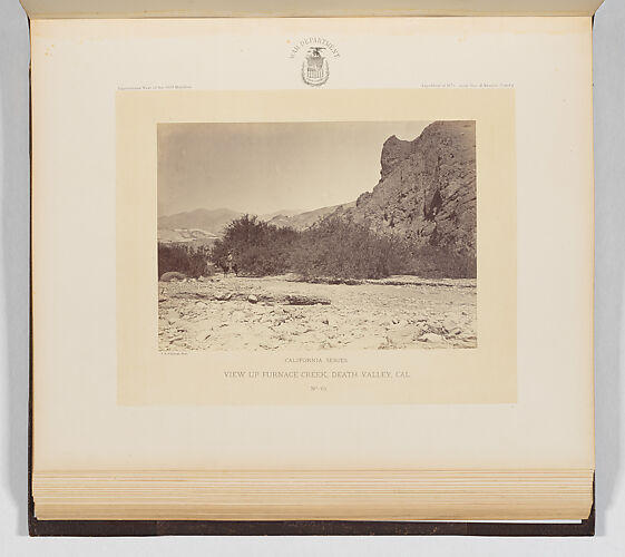 View Up Furnace Creek, Death Valley, California