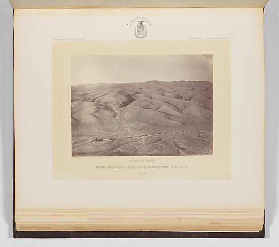 Eroded Strata, Near Cottonwood Springs, Nevada